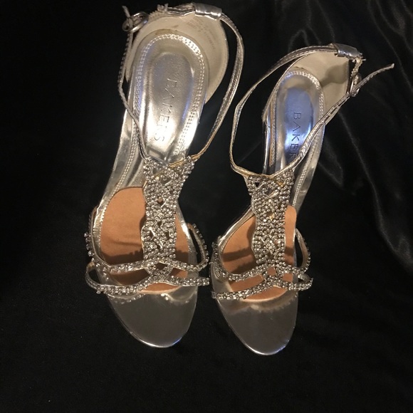 Shoes - BAKERS Libbi women high heels with rhinestones.